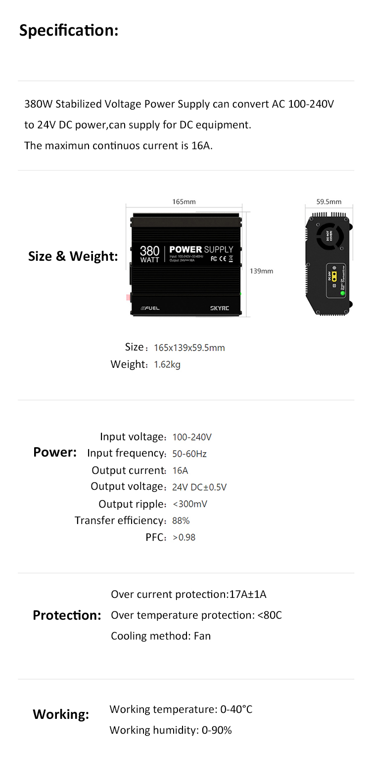 SKYRCEFUEL380W24V16APowerSupplyAdapterforSKYRCB6NanoISDTQ6PlusCharger-1348457-6