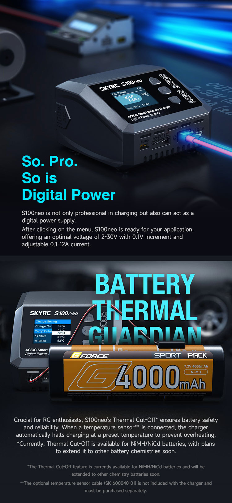 SKYRCS100neoAC100WDC200W12ADualChannelLipoChargerforLiPoLiHVLiFeLilonNiMHNiCdPbBattery-2007675-12