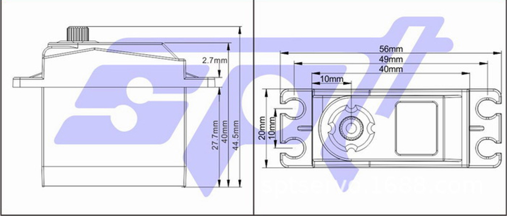 SPTServoSPT5435LV-18035KGLargeTorqueMetalGearDigitalServoForRCRobotArmRCCar-1577509-2