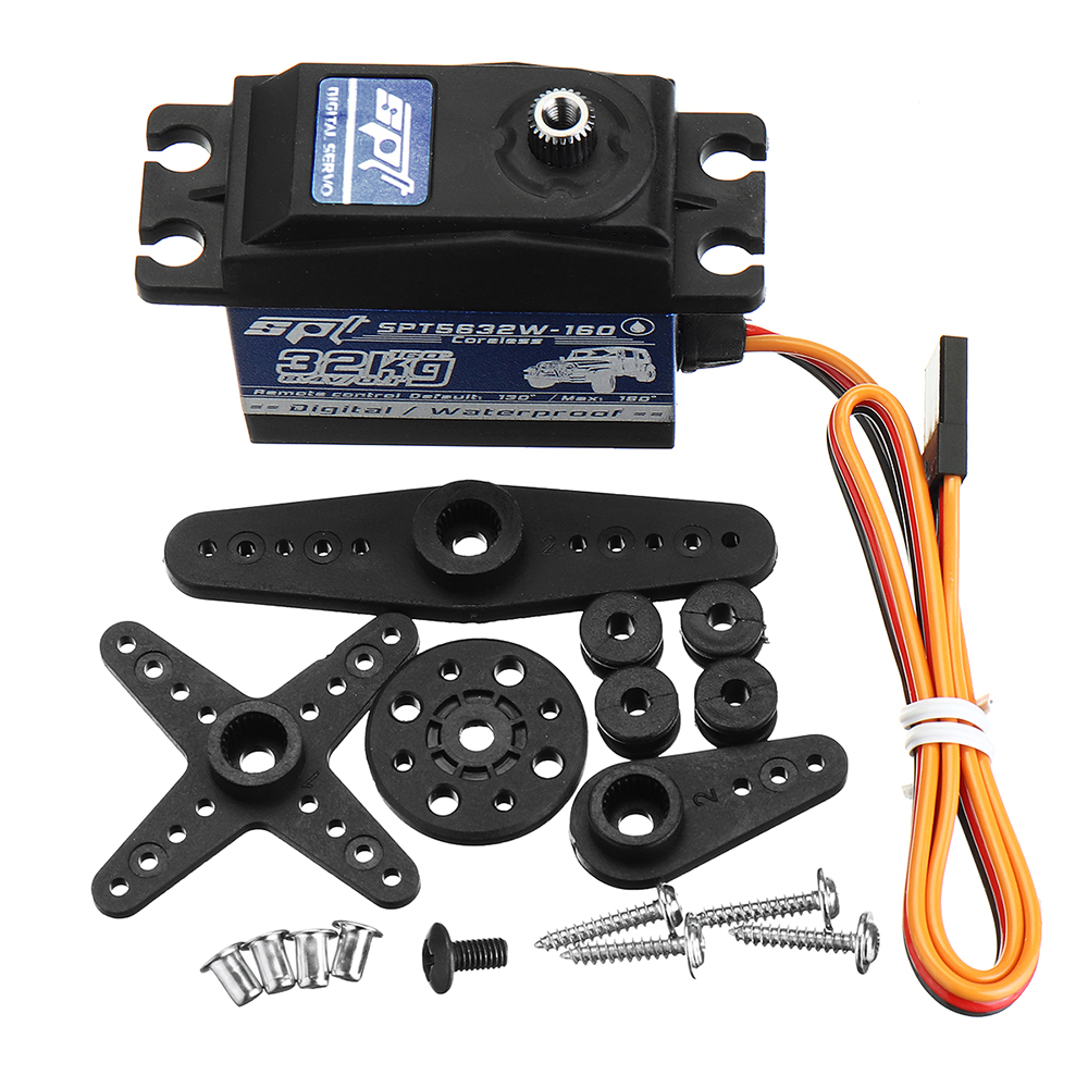 SPTServoSPT5632W-16032KGCorelessDigitalServoWaterproofLargeTorqueFor18110RCCar-1418817-8
