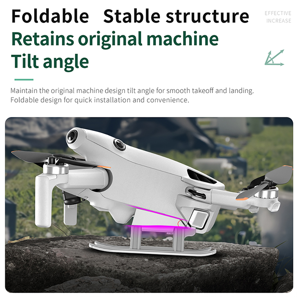 STARTRCFoldableExtendedHeightenLandingGearSkidLegsProtectorSupportforDJIMini4PRORCDroneQuadcopter-2003593-6