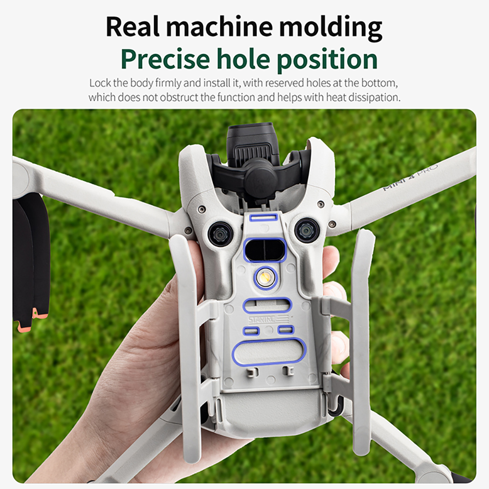 STARTRCFoldableExtendedHeightenLandingGearSkidLegsProtectorSupportforDJIMini4PRORCDroneQuadcopter-2003593-8