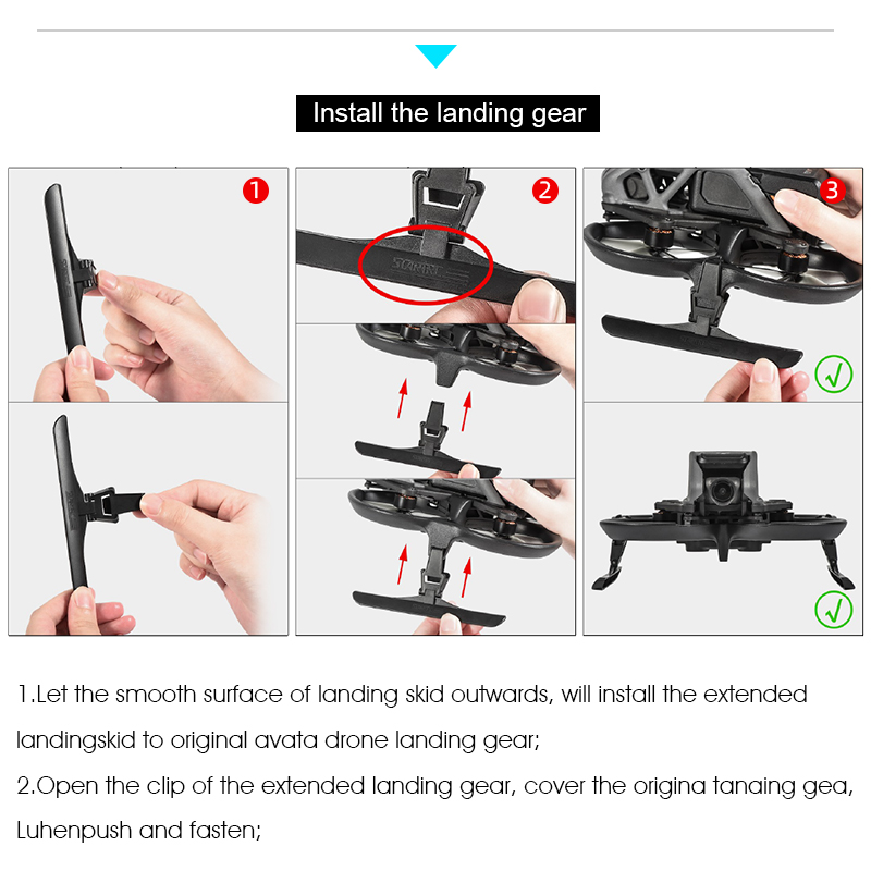 STARTRCFoldableExtendedLandingGearforDJIAvataFPVRacingRCDrone-1976658-13