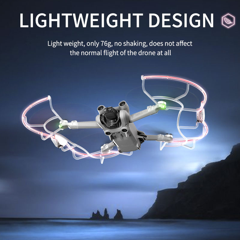 STARTRCLEDFlashLightAnti-CollisionPropellerPropsGuardGlowingRingNightFlightColorfulProtectionCoverBl-2006208-5