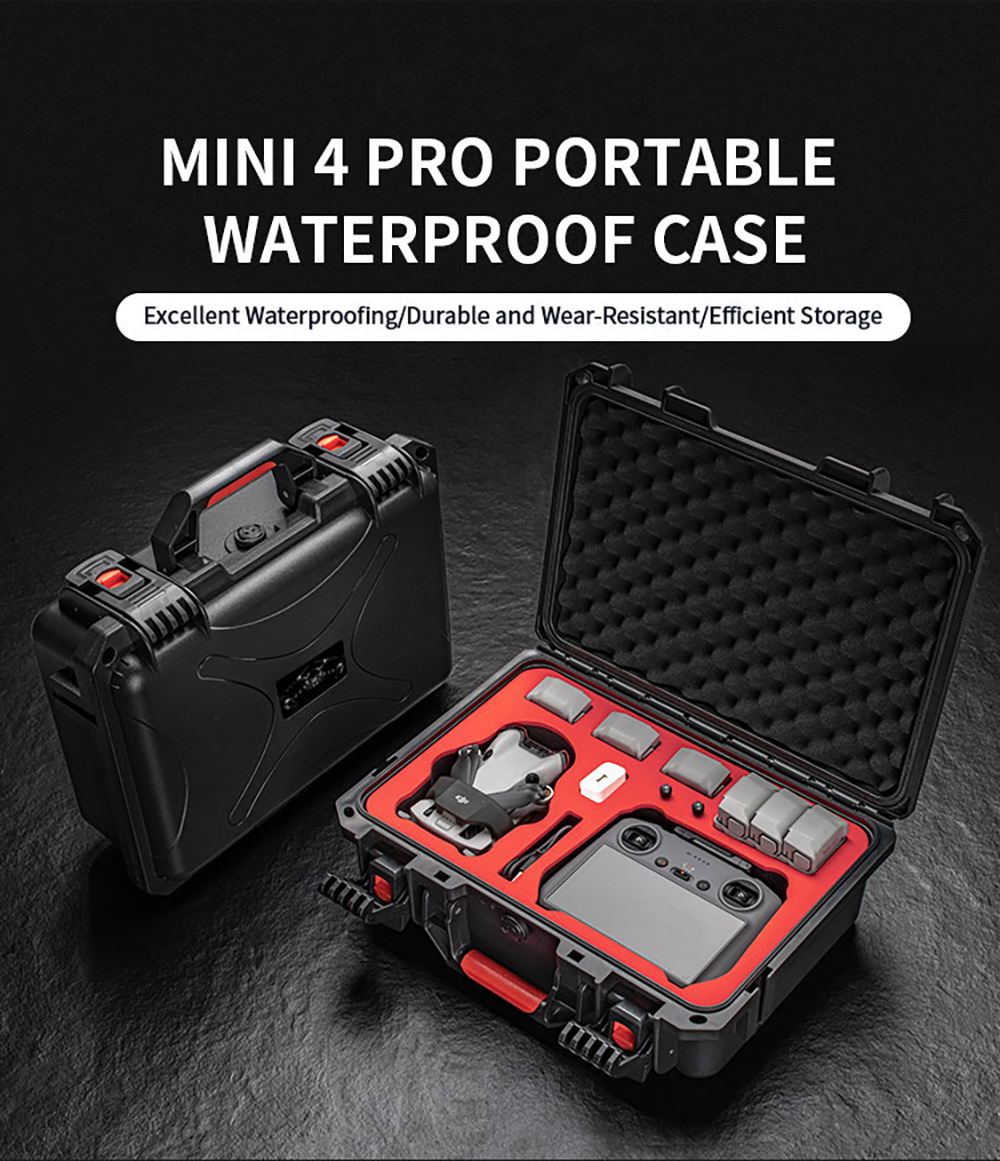 STARTRCPortableWaterproofStorageShoulderBagHandbagHardShellSuitcaseCarryingBoxCaseforDJIMINI4PRORC2R-2003582-1