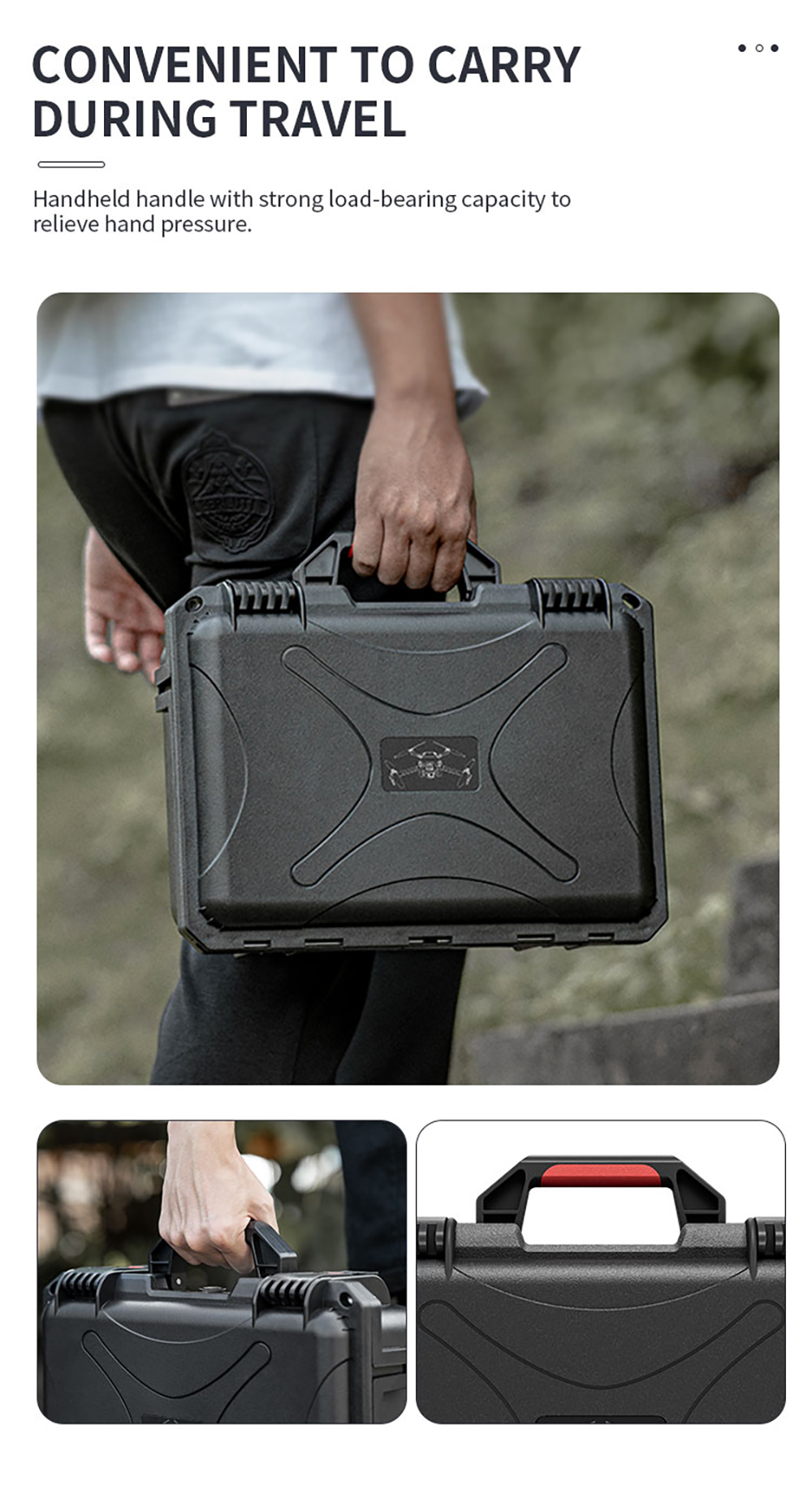 STARTRCPortableWaterproofStorageShoulderBagHandbagHardShellSuitcaseCarryingBoxCaseforDJIMINI4PRORC2R-2003582-11