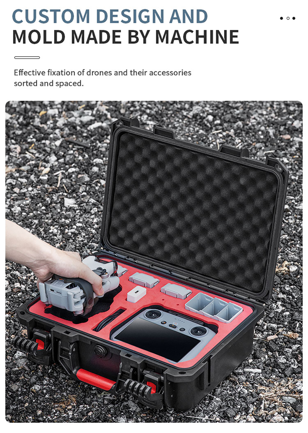 STARTRCPortableWaterproofStorageShoulderBagHandbagHardShellSuitcaseCarryingBoxCaseforDJIMINI4PRORC2R-2003582-4