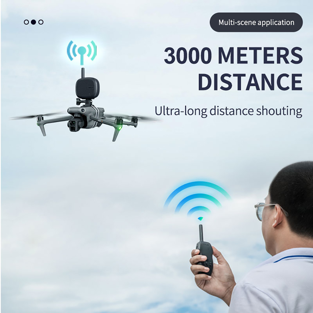 STARTRCUniversalWalkieTalkieSkySpeakerMegaphoneWireless3KMRangeLaudspeakersforDJIAIR3Mavic3PROSeries-2006217-3