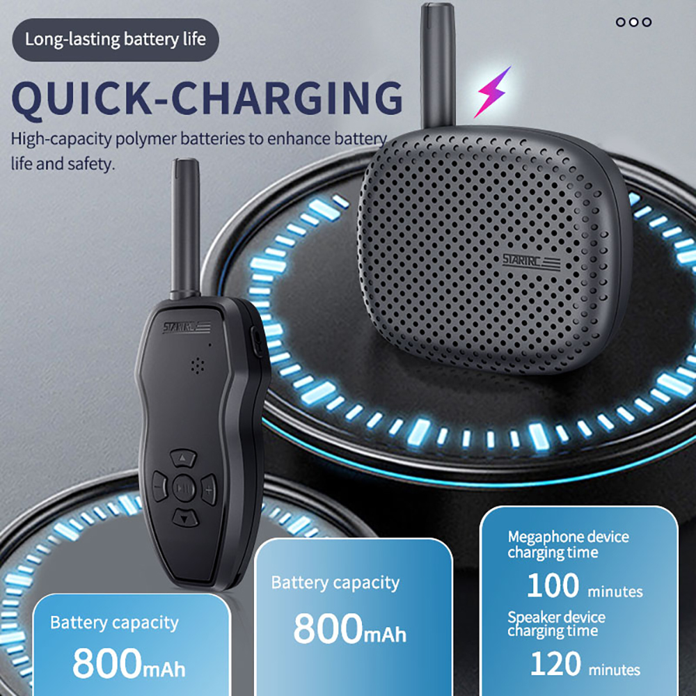 STARTRCUniversalWalkieTalkieSkySpeakerMegaphoneWireless3KMRangeLaudspeakersforDJIAIR3Mavic3PROSeries-2006217-5