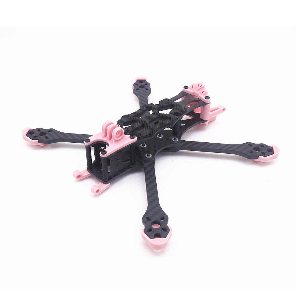 STEELE5PLUS220mmWheelbase5mmArmThicknessCarbonFiberXType5InchFrameKitSupportVISTADJIAirUnitforRCDron-1905421-1
