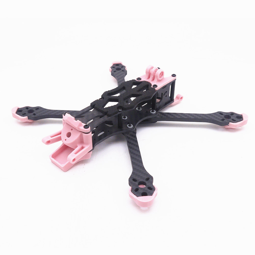 STEELE5PLUS220mmWheelbase5mmArmThicknessCarbonFiberXType5InchFrameKitSupportVISTADJIAirUnitforRCDron-1905421-5