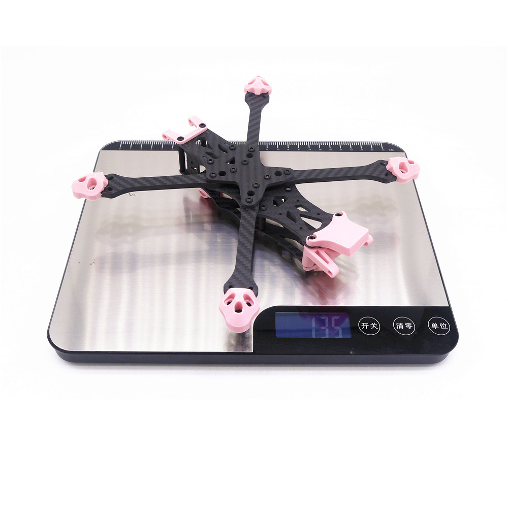 STEELE5PLUS220mmWheelbase5mmArmThicknessCarbonFiberXType5InchFrameKitSupportVISTADJIAirUnitforRCDron-1905421-8