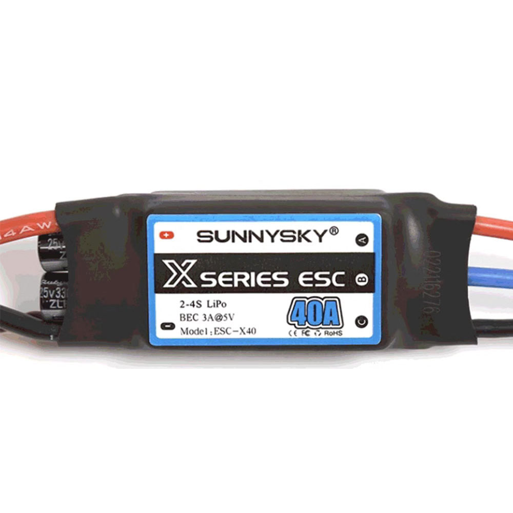 SUNNYSKYXSeries40A2-4SBrushlessESCWith5V3ABEC35mmXT60PlugForRCAirplane-1997864-4