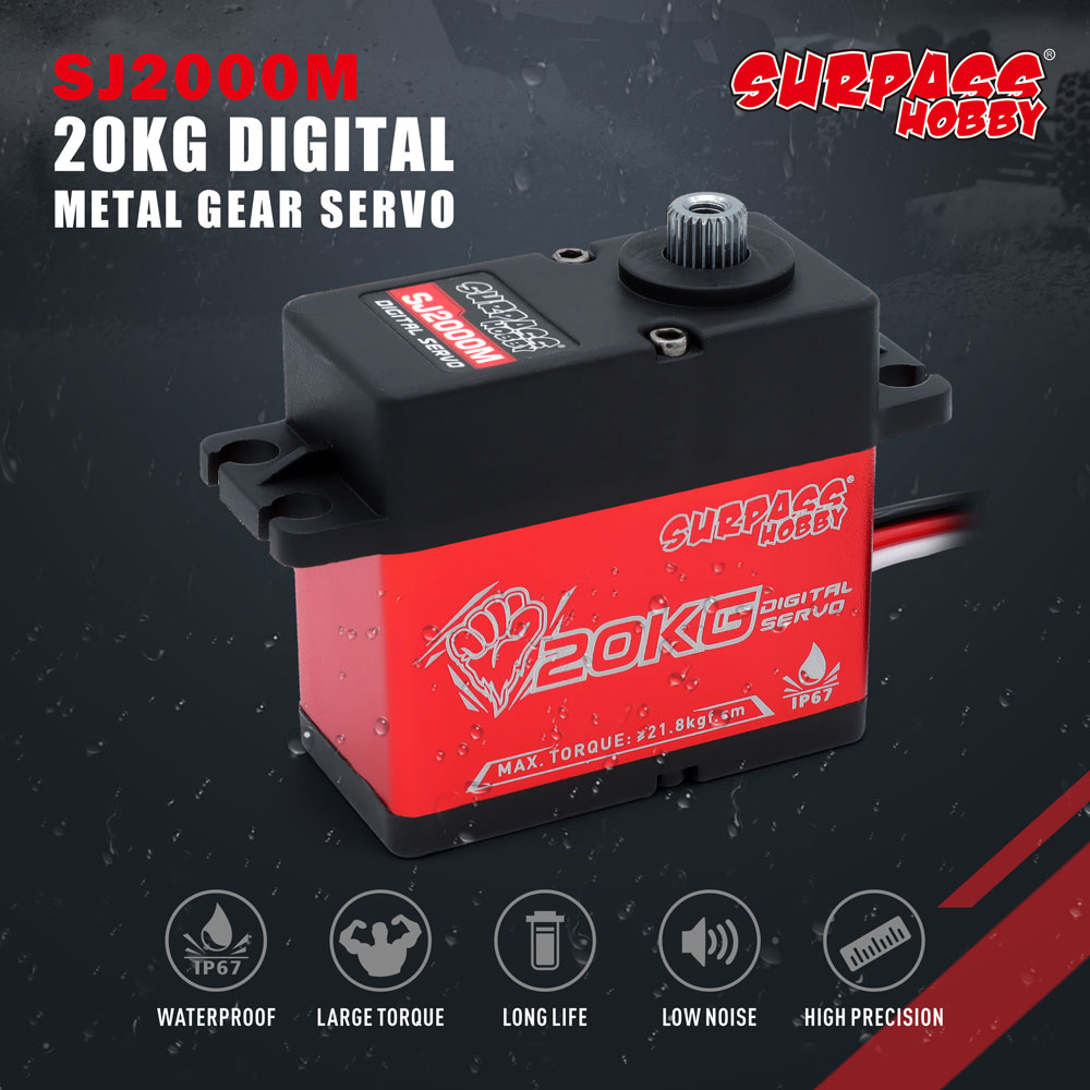 SURPASS-HOBBYSJ2000M20KGLowPressureWaterproofServoforFixedWingAircraftHelicopterRobot-1994463-1