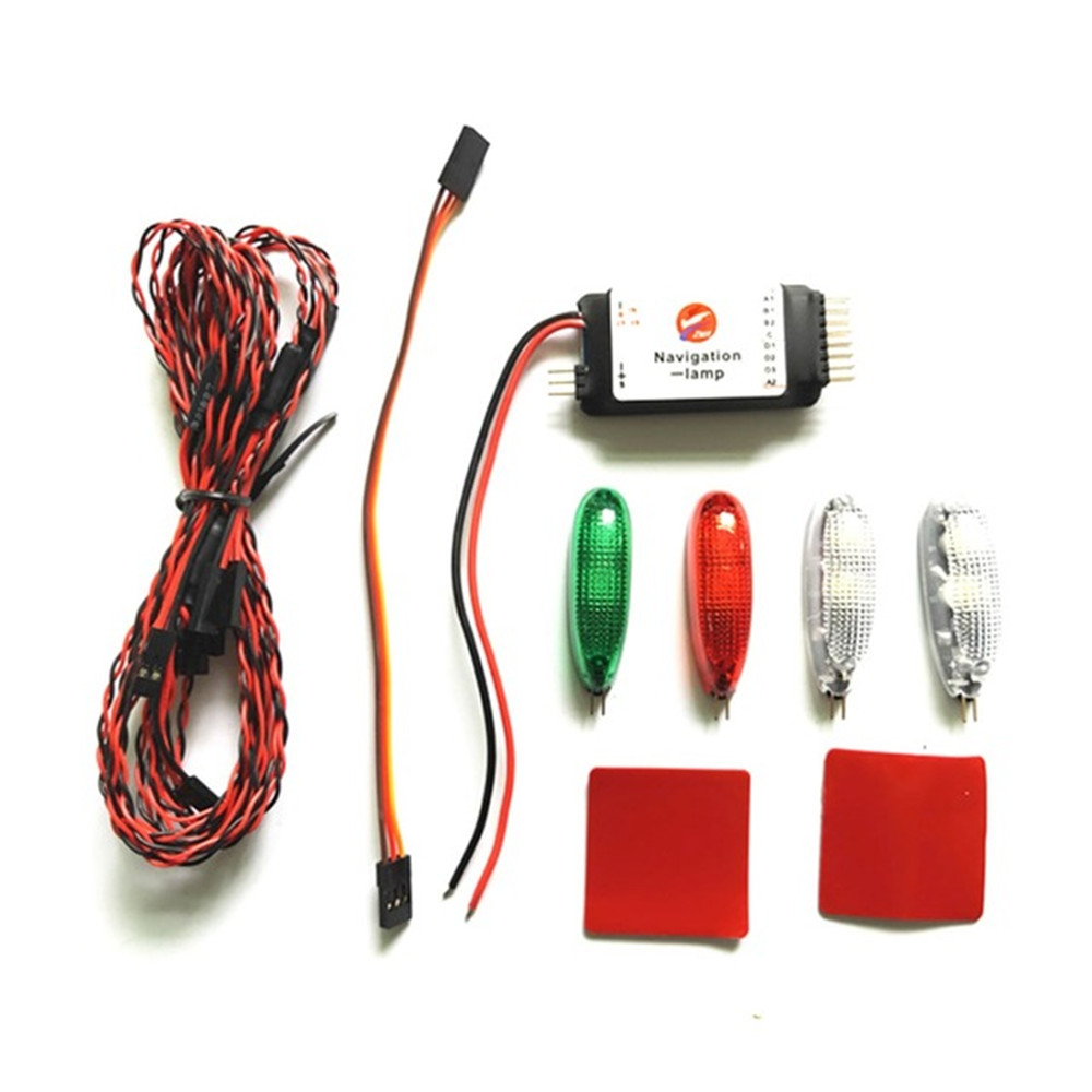 SimulationNavigationLampLights2S-3SVoltageDuctedLEDLightforRCFixedWingAircraftRCDrone-1415675-1