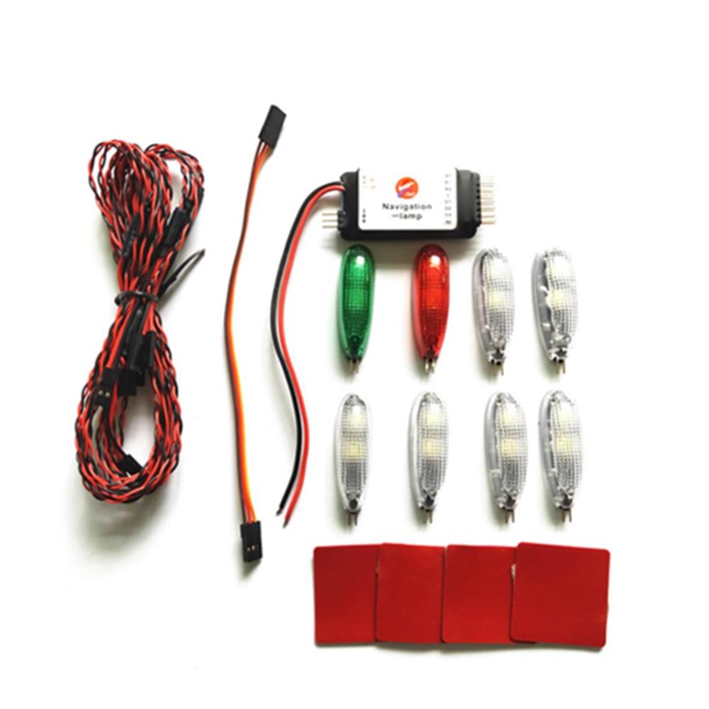 SimulationNavigationLampLights2S-3SVoltageDuctedLEDLightforRCFixedWingAircraftRCDrone-1415675-2