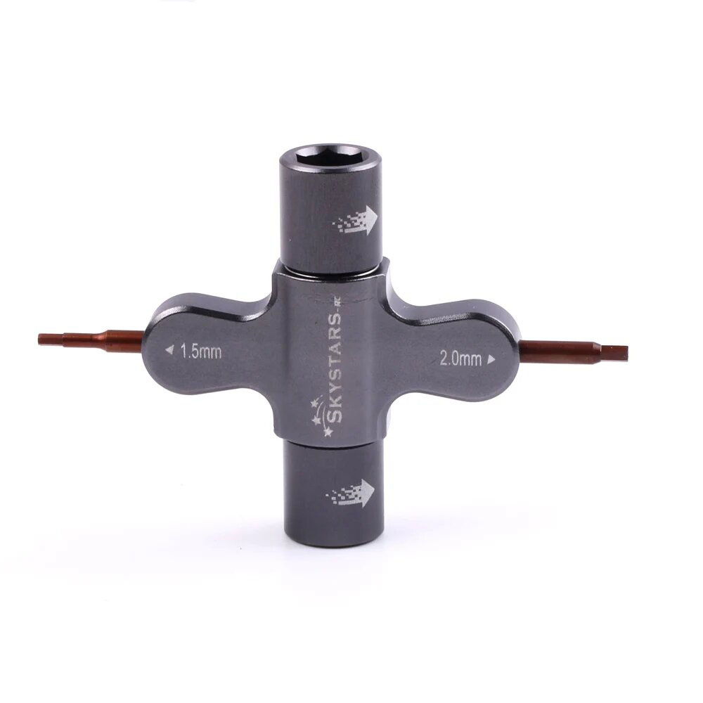 SkystarsQuadM5Wrench15mm2mmScrewdriverwithBuiltinOneWayBearingToolforRCDroneFPVRacing-2006582-2