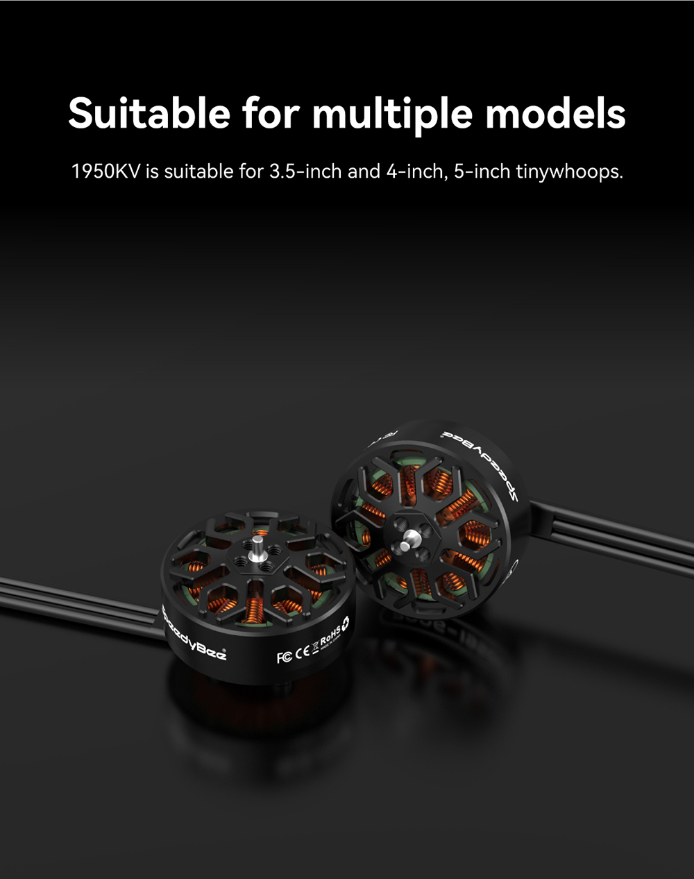 SpeedyBee20061950KV6SBrushlessMotor15mmShaftforBee3535InchRCFPVRacingDrone-2001098-1