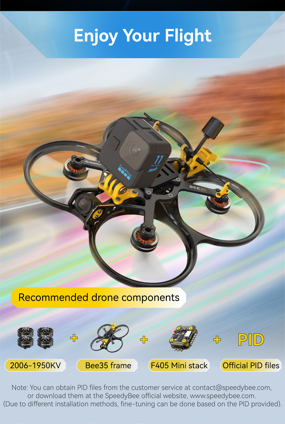 SpeedyBee20061950KV6SBrushlessMotor15mmShaftforBee3535InchRCFPVRacingDrone-2001098-3