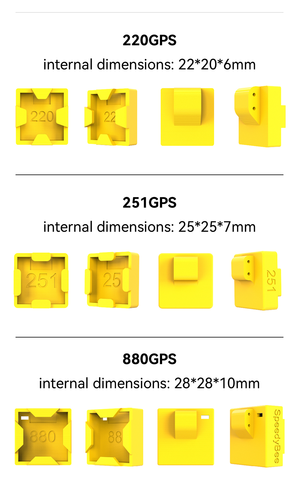 SpeedyBeeMaster5V2SparePart226mmWheelbase5InchFrameKitGPSMountAntennaBaseforDIYFreestyleRCFPVRacingD-2009701-24
