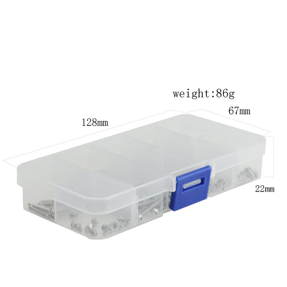 StainlessSteelHexagonalScrewNutScrewKitfor118TRX4MRCCar-2009546-6