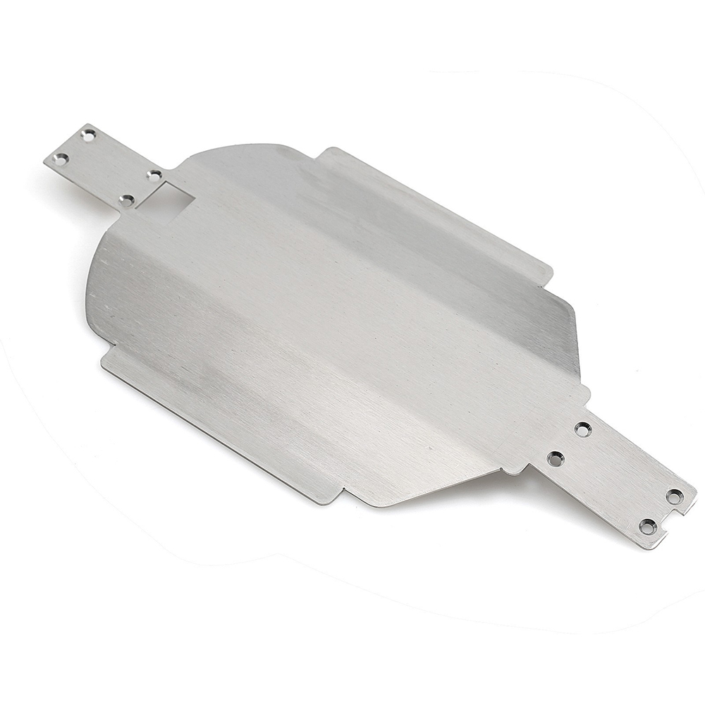 StainlessSteelSkidPlateChassisArmorGearboxProtectorFor116MJX16207162081620916210RCCarUpgradeParts-1991194-4