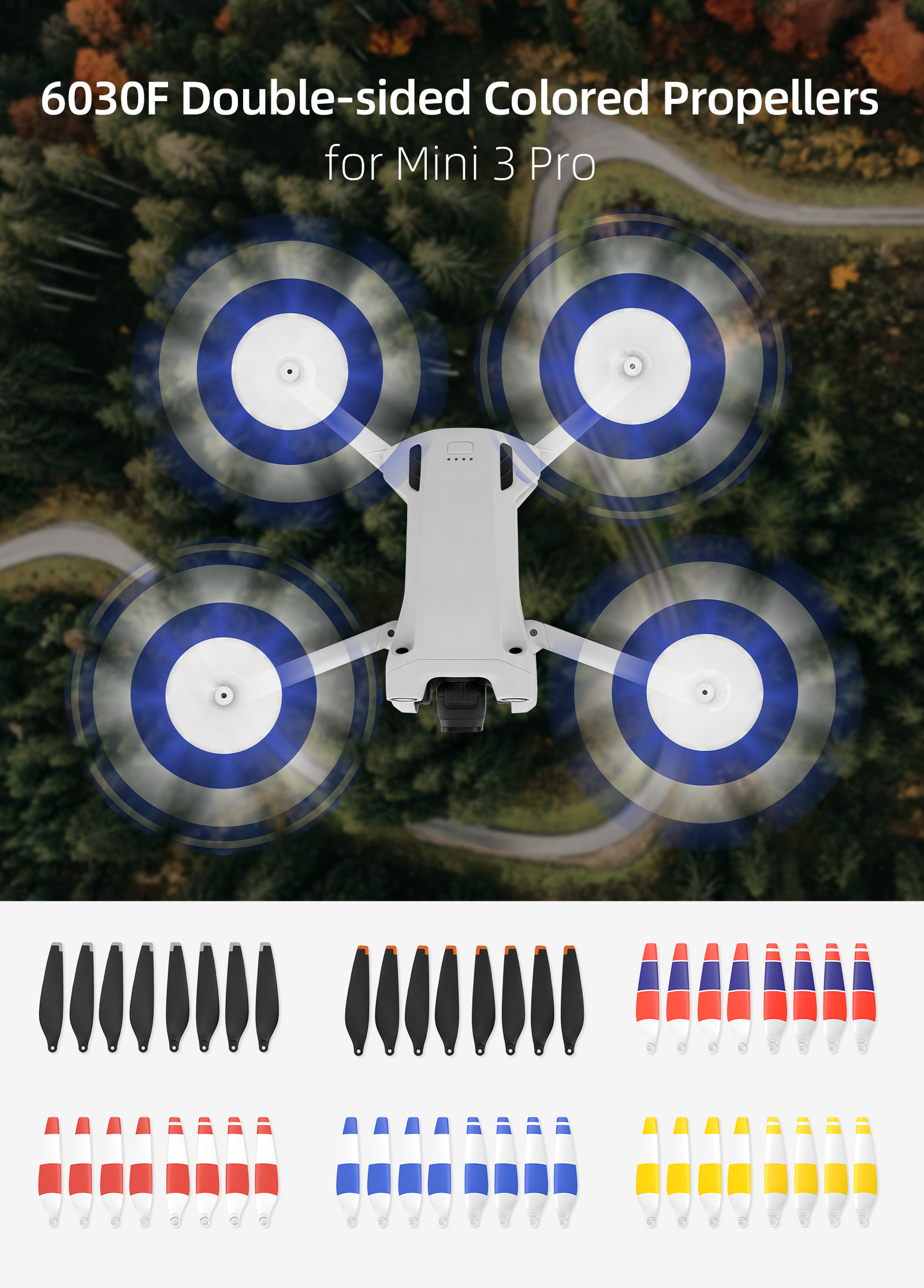 Sunnylife6030FQuick-ReleaseLow-NoiseFoldablePropellerPropsBladeSet8PcsforDJIMini3PRORCDroneQuadcopte-1959566-1