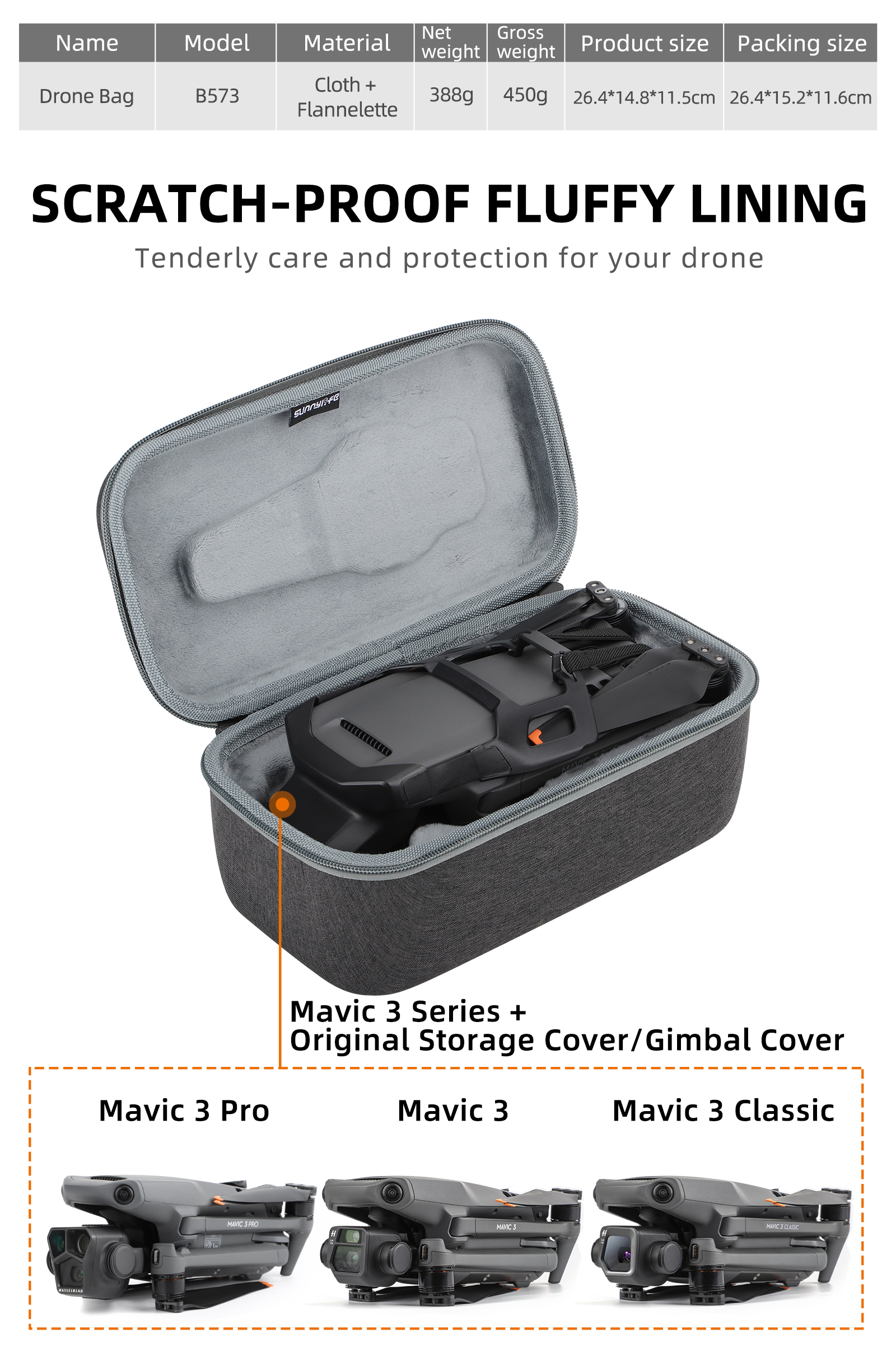 SunnylifePortableWaterproofStorageShoulderBagHandbagCarryingBoxCaseforDJIMavic3PROMavic3ClassicMavic-1989833-9