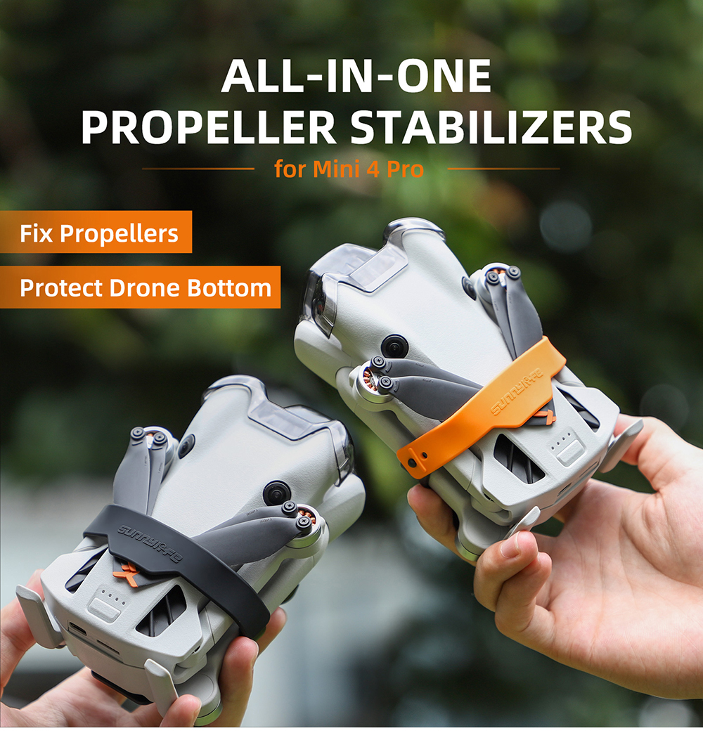 SunnylifeSiliconePropellerStabilizersBladeHolderFixatorPropsProtectiveStrapforDJIMini4PRORCDroneQuad-2003444-1