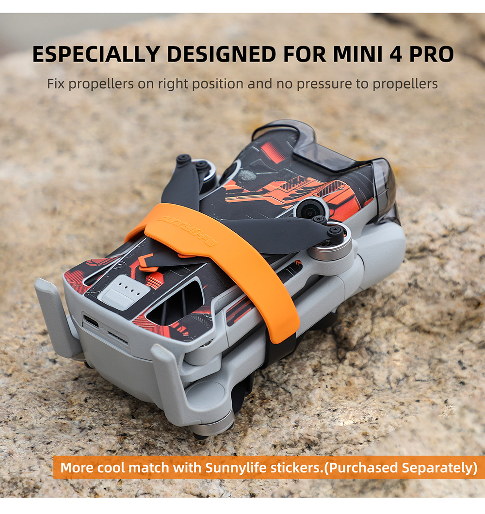 SunnylifeSiliconePropellerStabilizersBladeHolderFixatorPropsProtectiveStrapforDJIMini4PRORCDroneQuad-2003444-4