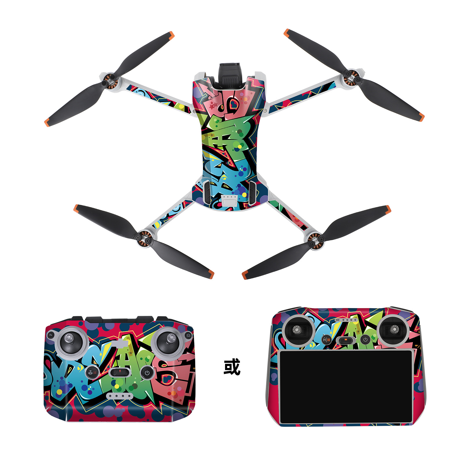 SunnylifeWaterproofPVCStickersDroneBodySkinProtectiveArmRemoteControlProtectorforDJIMini3RCDron-1980984-2