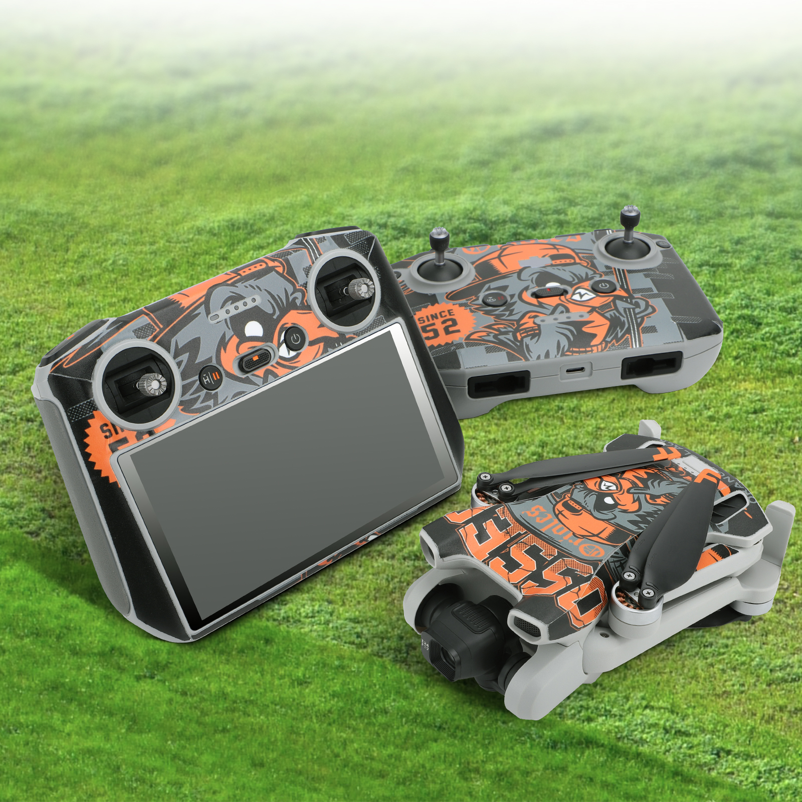 SunnylifeWaterproofPVCStickersDroneBodySkinProtectiveArmRemoteControlProtectorforDJIMini3RCDron-1980984-12