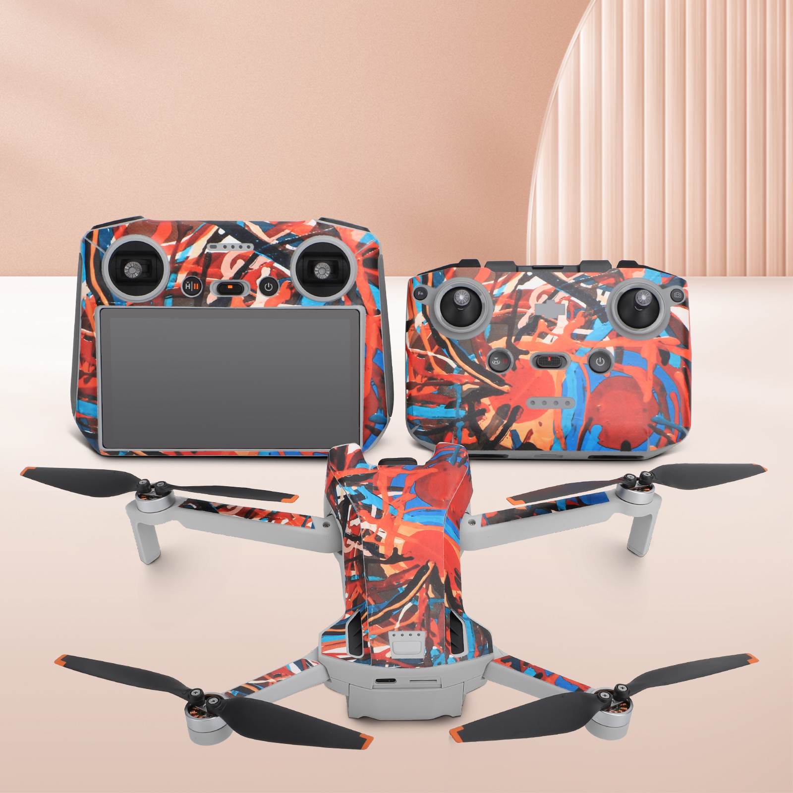 SunnylifeWaterproofPVCStickersDroneBodySkinProtectiveArmRemoteControlProtectorforDJIMini3RCDron-1980984-13