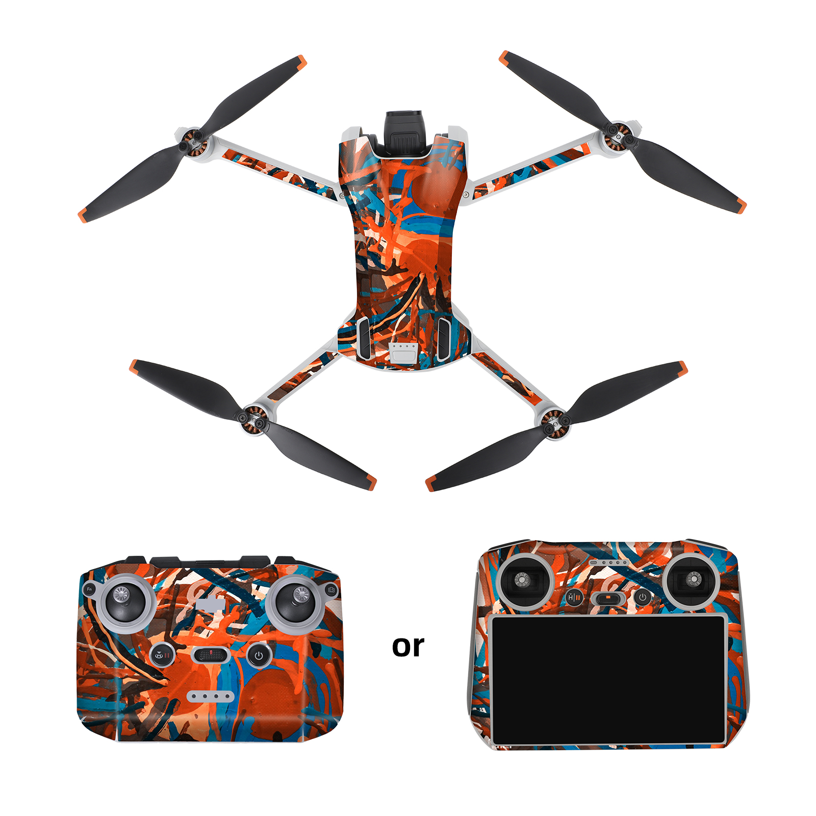 SunnylifeWaterproofPVCStickersDroneBodySkinProtectiveArmRemoteControlProtectorforDJIMini3RCDron-1980984-3