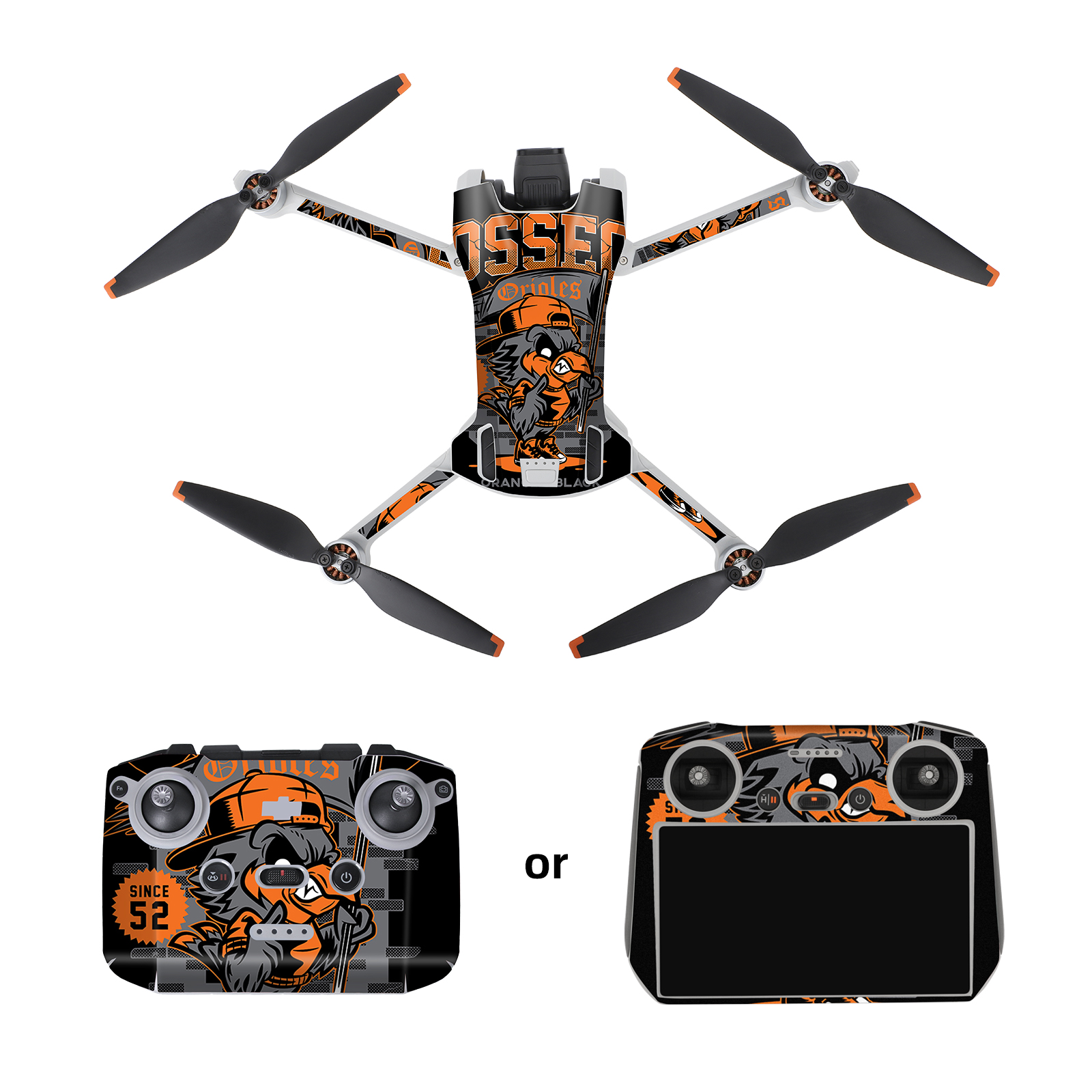 SunnylifeWaterproofPVCStickersDroneBodySkinProtectiveArmRemoteControlProtectorforDJIMini3RCDron-1980984-5