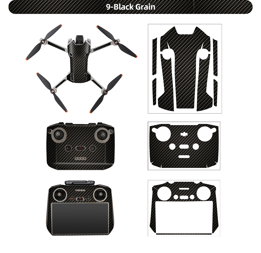 SunnylifeWaterproofPVCStickersDroneBodySkinProtectiveArmRemoteControlProtectorforDJIMini4PRORCDrone-2003395-15