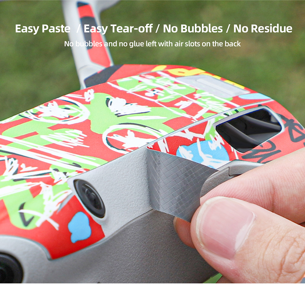 SunnylifeWaterproofPVCStickersDroneBodySkinProtectiveArmRemoteControlProtectorforDJIMini4PRORCDrone-2003395-5