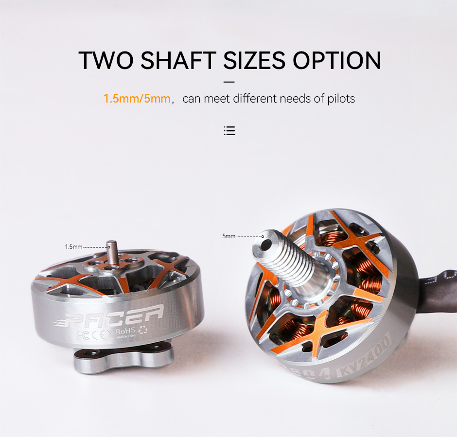 T-MotorP180418042400KV6S3400KV4SUnibellBrushlessMotor15mm5mmShaftfor3Inch35Inch4InchToothpickRCDrone-1987686-5