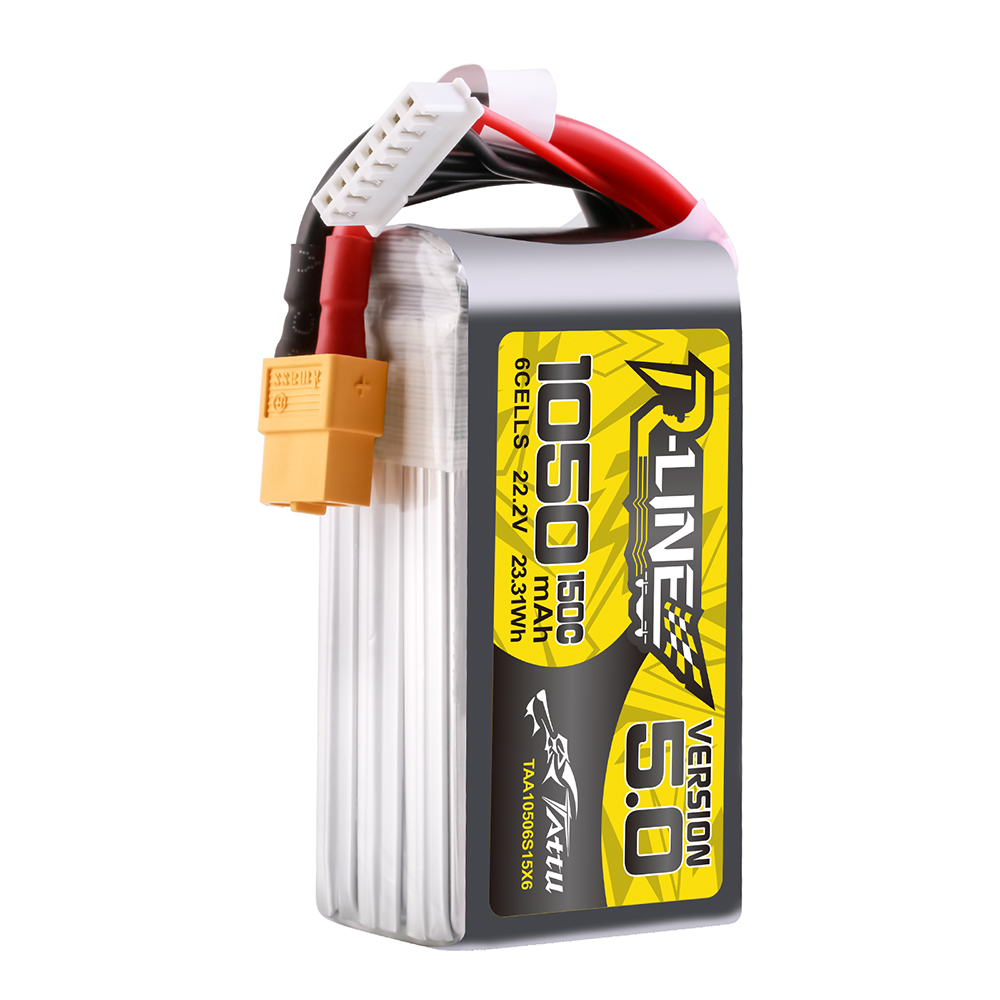 TATTUR-LINEV50222V1050mAh150C6S1PLiPoBatteryXT60PlugforRCDrone-2006566-2