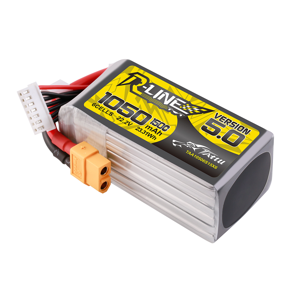 TATTUR-LINEV50222V1050mAh150C6S1PLiPoBatteryXT60PlugforRCDrone-2006566-3