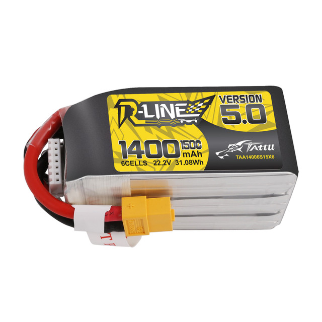 TATTUR-LineVersion50222V1400mAh150C6SLiPoBatteryXT60PlugforSpeedyBeeMaster5V2iFlightNazgul5V3HDRCDro-1989735-1