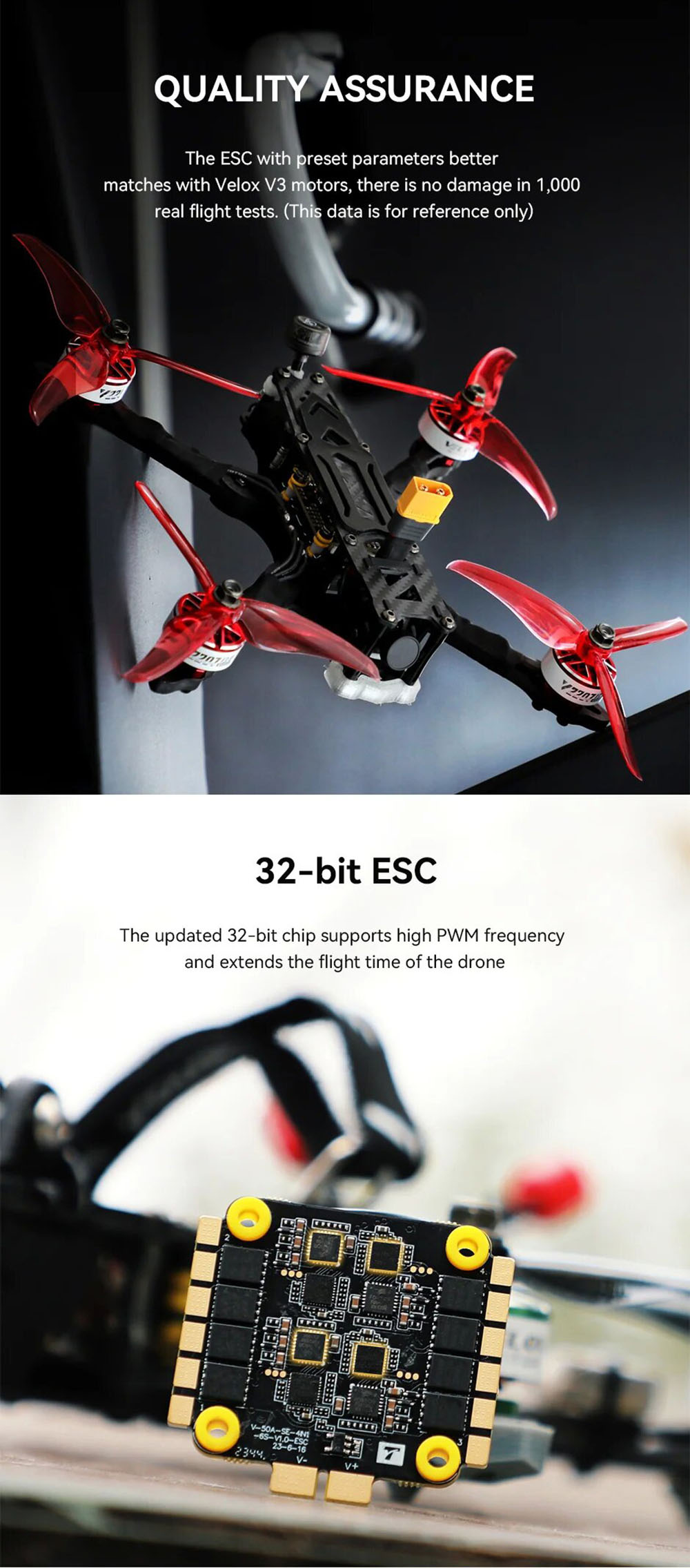 TMOTORVeloxF7SEV50AStackF7WirelessBuletoothFlightControllerand50A3-6S4in1ESCSupportDigitalHDAnalogfo-2013922-3