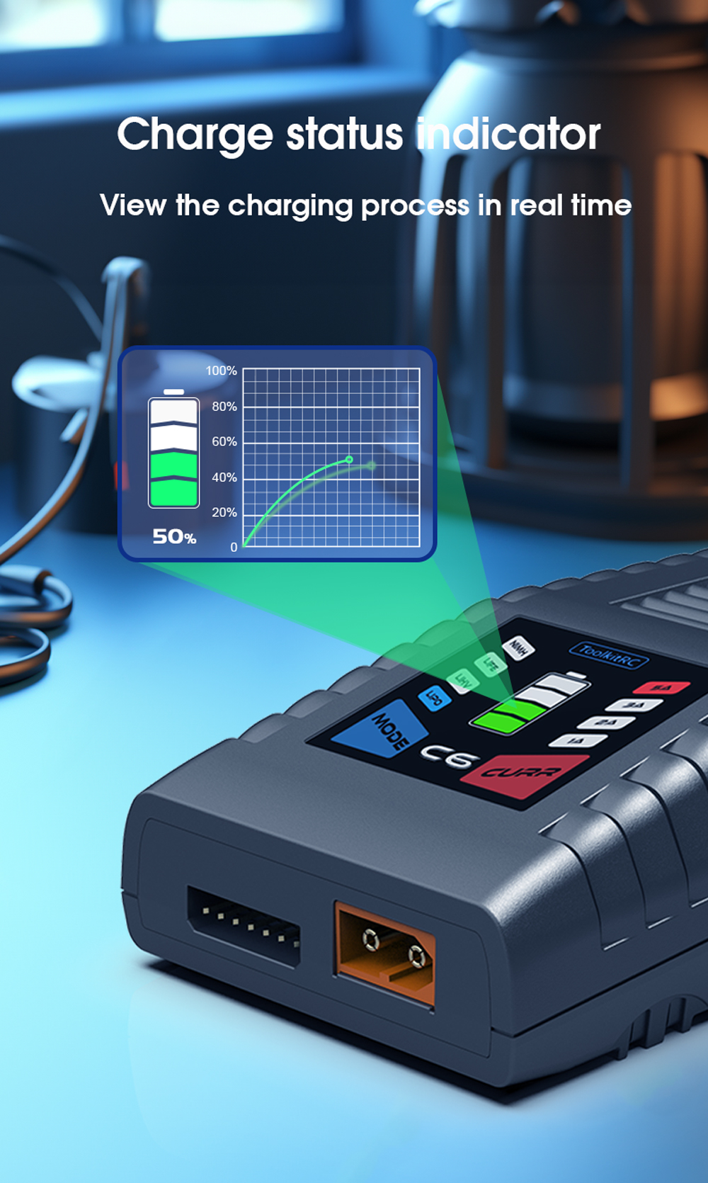ToolKitRCC6AC100-240V50W5ALipoBatteryBalanceChargerfor1-6SXT60LipoLiHVLiFeBattery5-12SNimhBattery-1999949-5