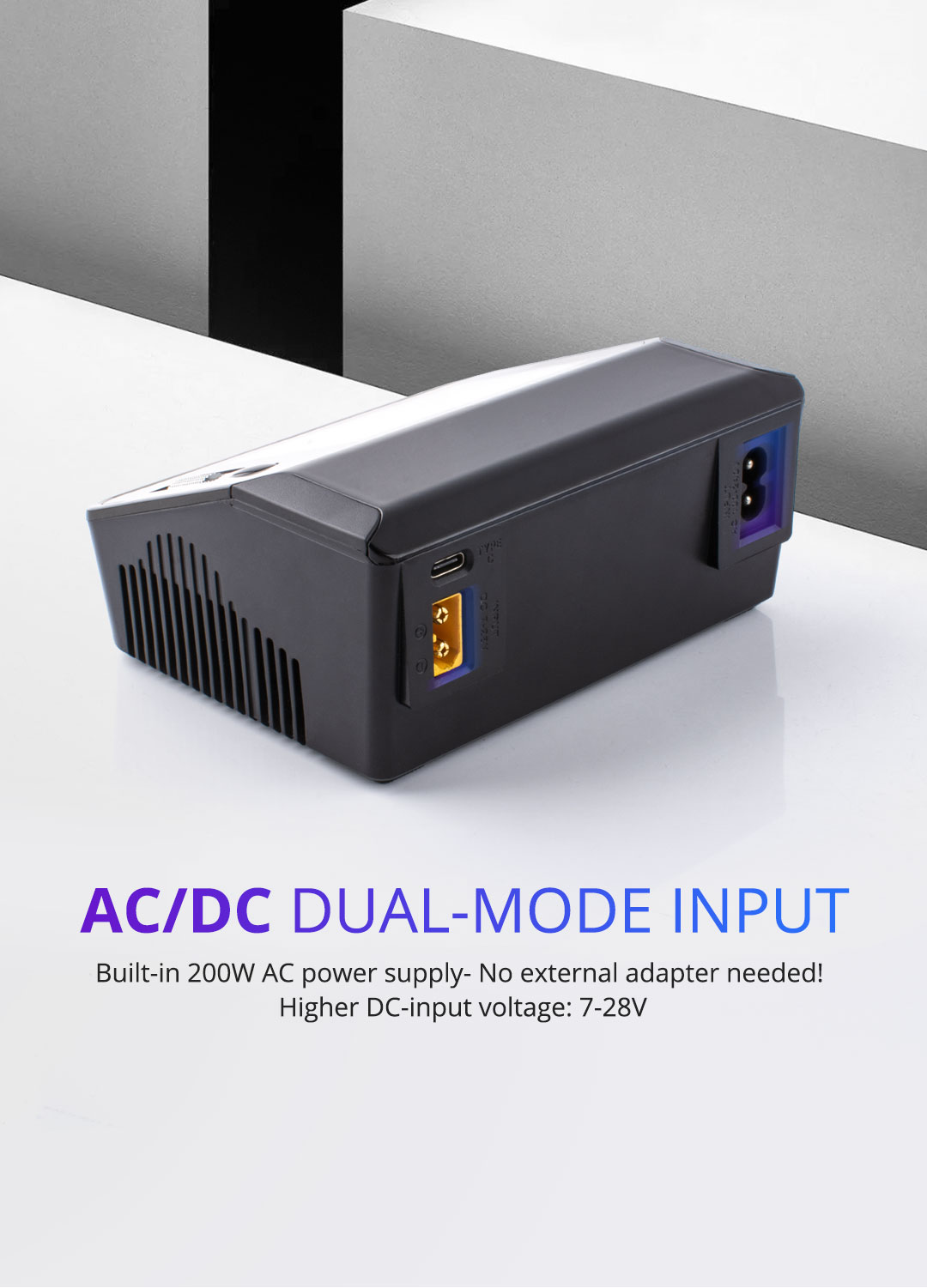 ToolkitRCM6DACAC200WDC700W15A2USB-C65WQC30DualChannelSmartLipoBatteryChargerDischargerfor1-6SLipoBat-1852812-3