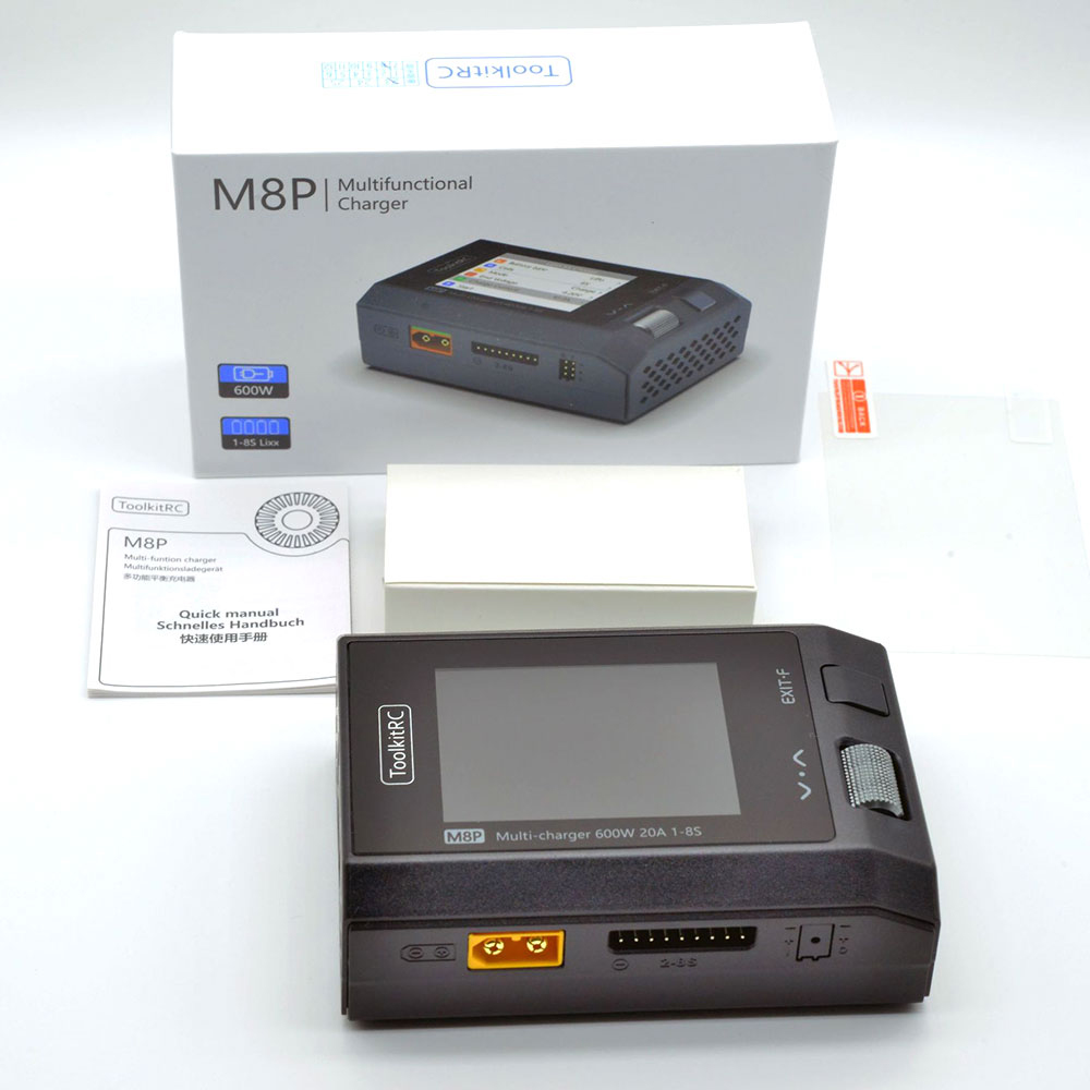 ToolkitRCM8P600W20AMulti-functionDCBalanceChargerfor1-8SXT60LipoLiHVLiFeLionLTOBattery-2000081-12
