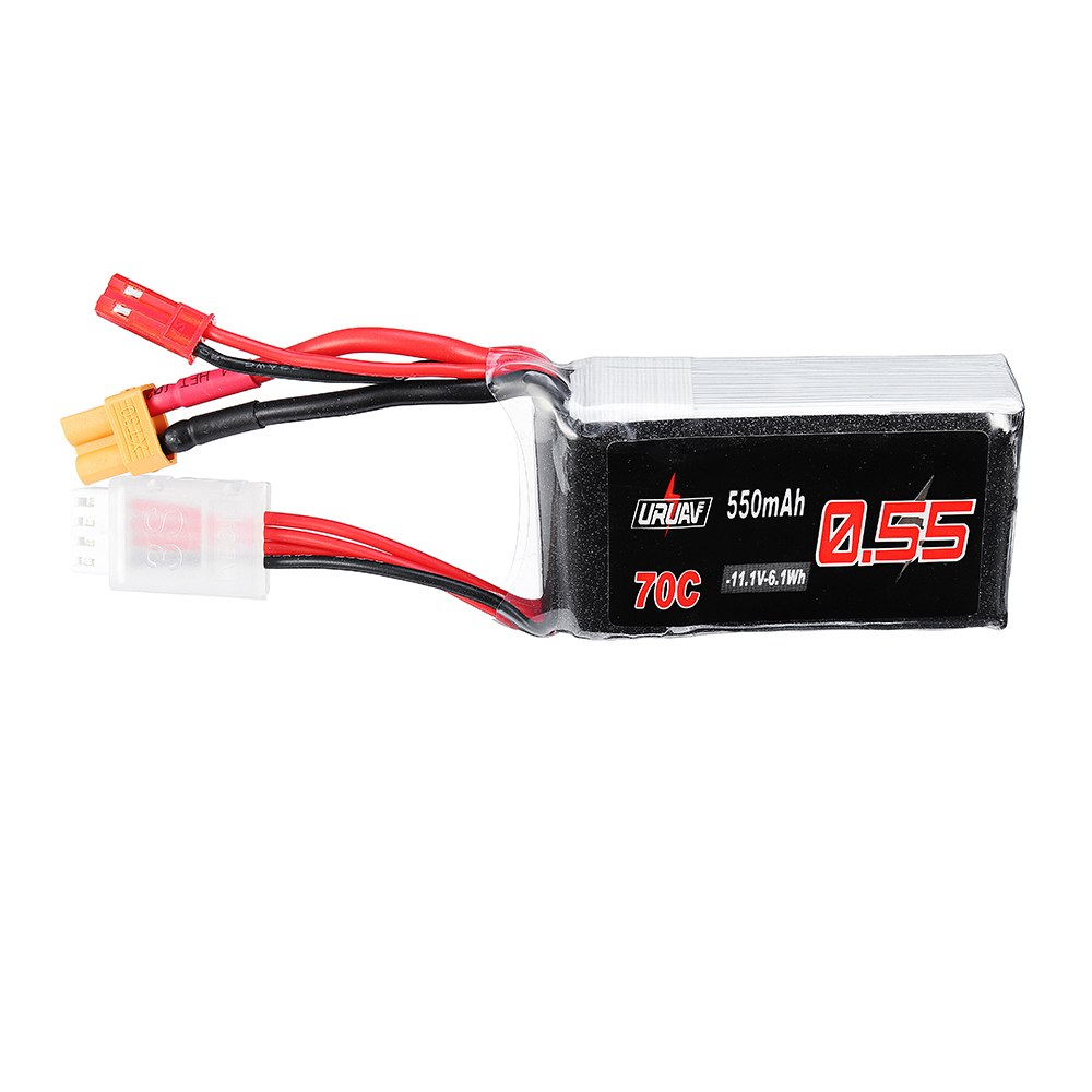 URUAV111V550mAh70C3SLipoBatteryJSTXT30PlugforEachineLizard95FPVRacerDrone-1365412-1