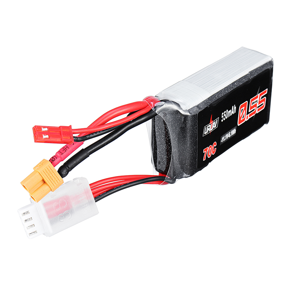 URUAV111V550mAh70C3SLipoBatteryJSTXT30PlugforEachineLizard95FPVRacerDrone-1365412-2