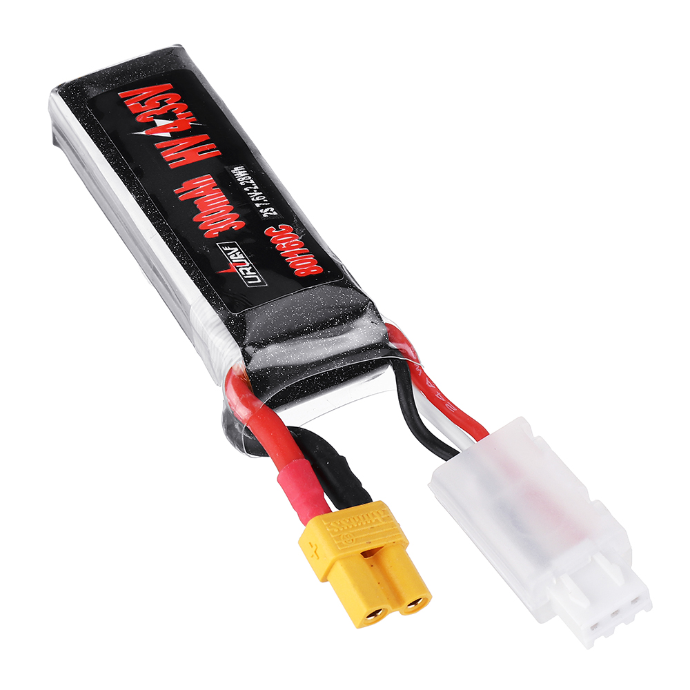 URUAV76V300mAh80C160C2SHV435VLipoBatteryXT30PlugforEMAXTinyhawkIIIndoorFPVRacingDrone-1433533-8