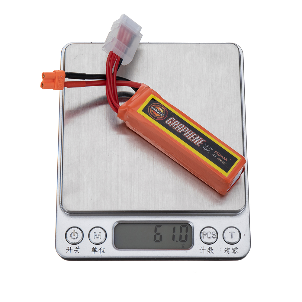 URUAVGRAPHENE152V550mAh100C4SLiPoBatteryXT30PlugforRCDrone-1986420-10