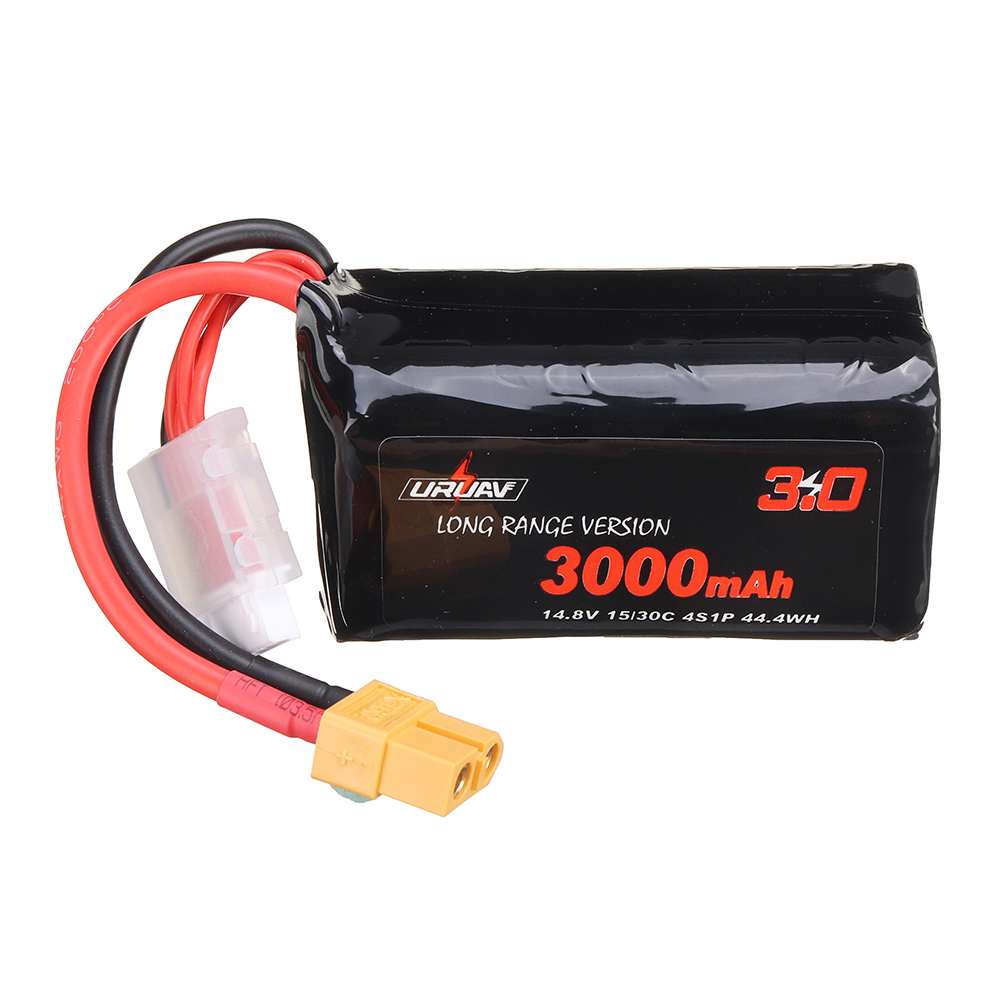 URUAVVTC6186504S148V3000mAh1530C4S1PLRLi-ionLionPackBatteryXT60PlugforGEPRCCrocodileBaby4Crocodile7L-1790232-1